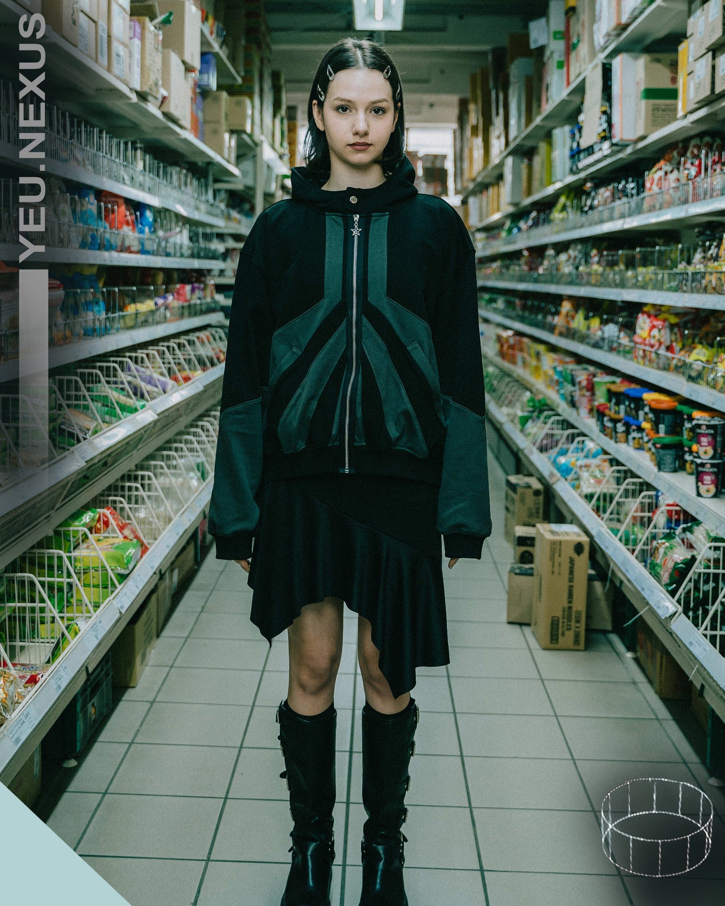 NEXUS ZIP-HOODIE BLACK