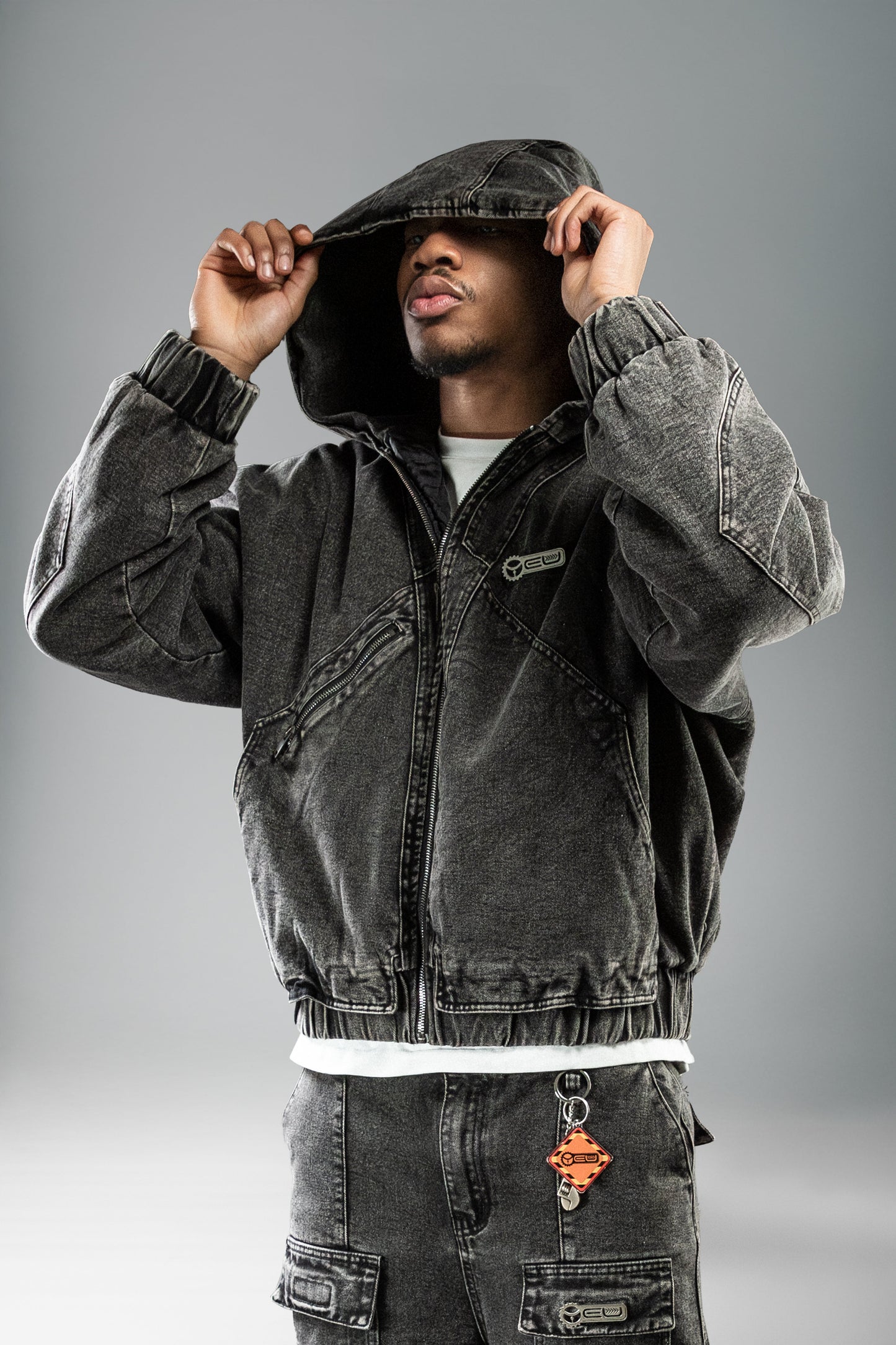 YEU FORGE INDUSTRIES WORKWEAR JACKET BLACK