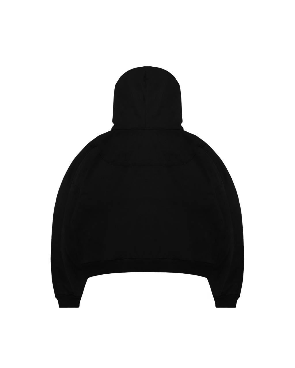 BASIC BLACK ZIP HOODIE