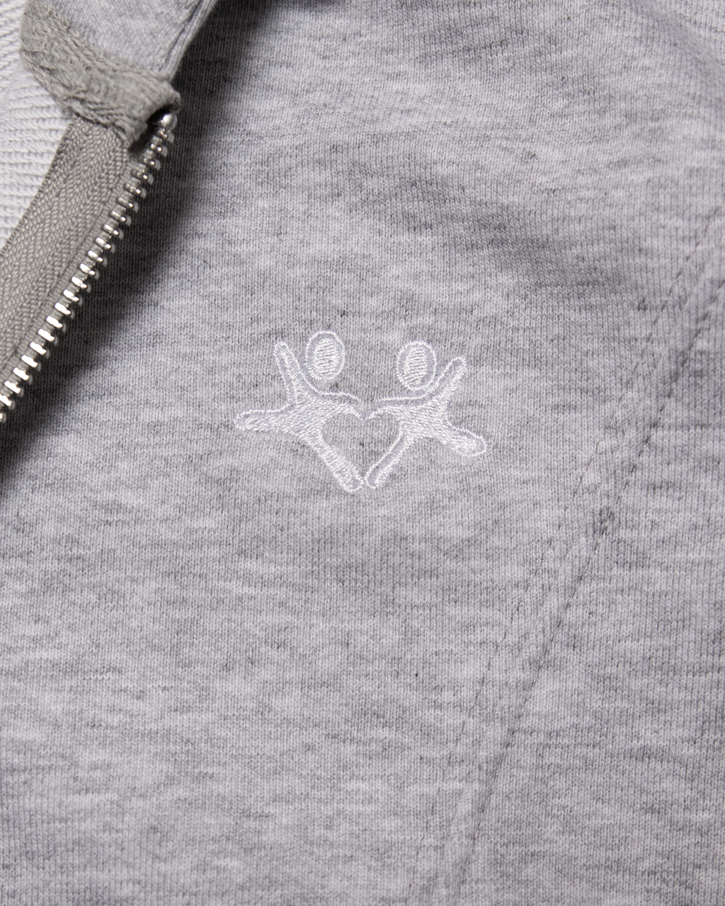 BASIC GREY ZIP HOODIE