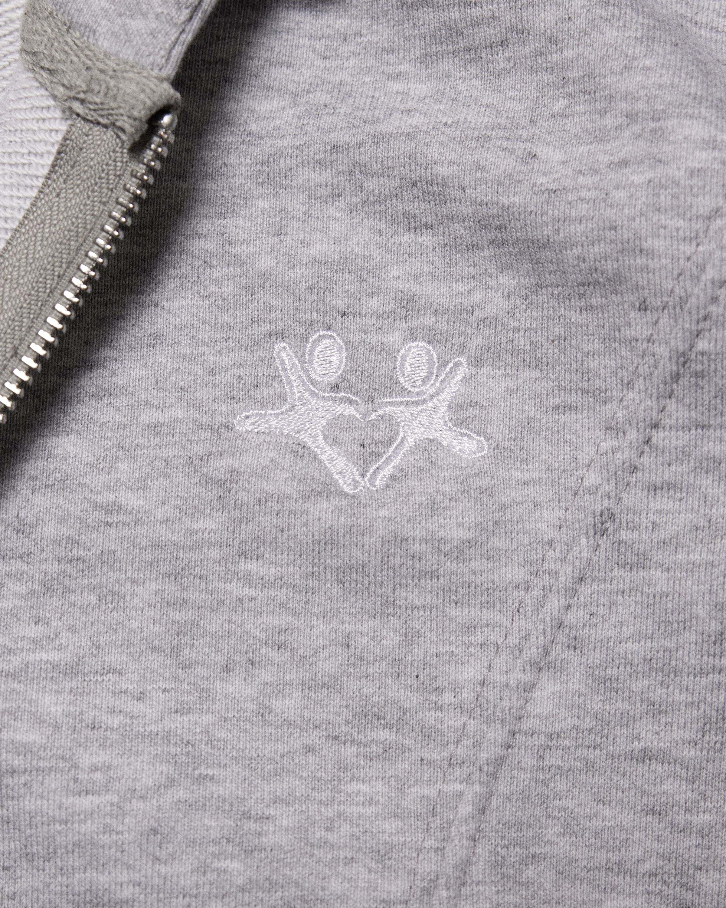 BASIC GREY ZIP HOODIE