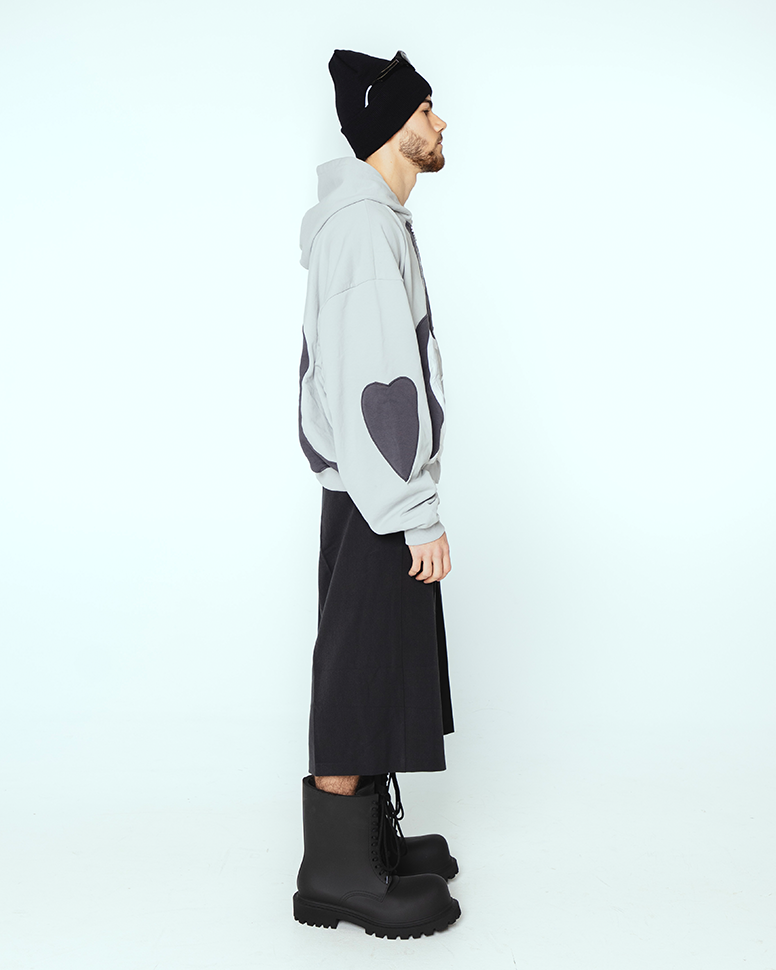 GREY HEART ZIP JACKET FOR FREE!!! (READ INFO)