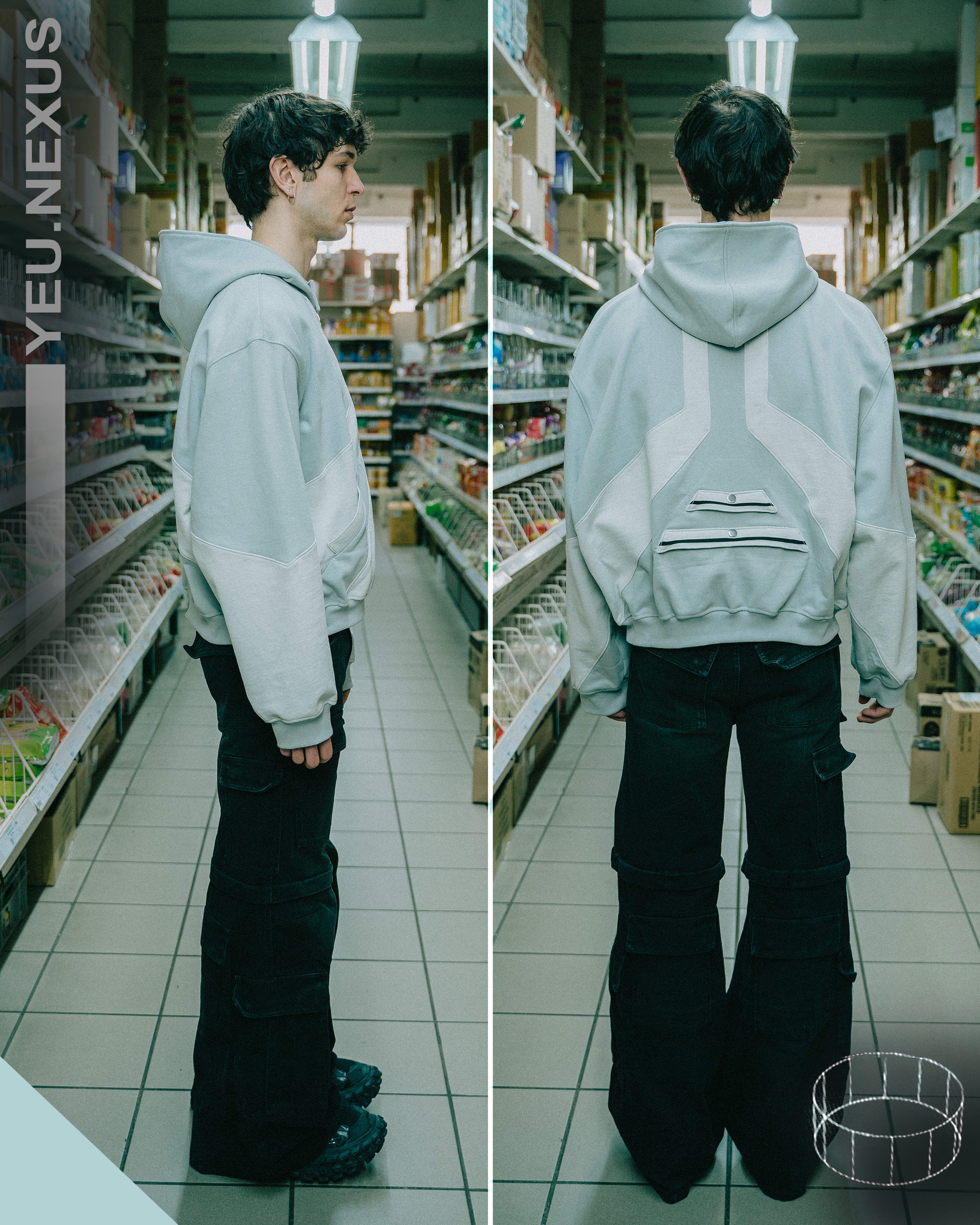 NEXUS ZIP-HOODIE GREY