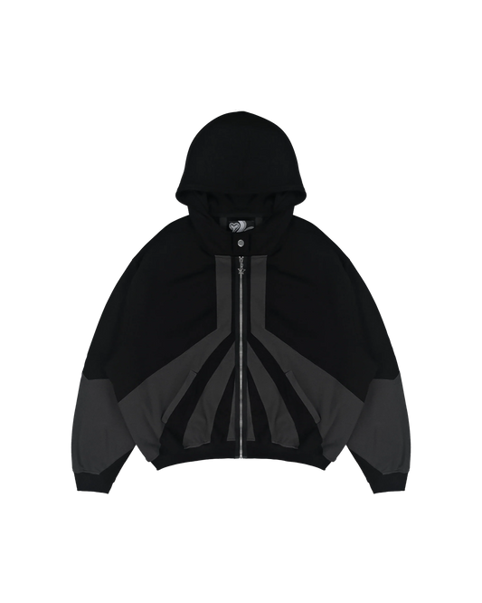 NEXUS ZIP-HOODIE BLACK