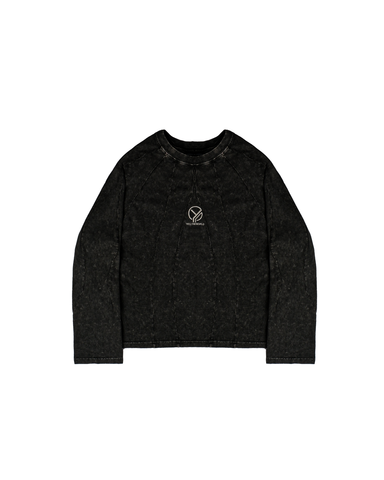 STELLAR CORE WASHED LONGSLEEVE BLACK