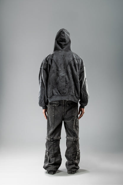 YEU FORGE IND. ZIP-JACKET BLACK