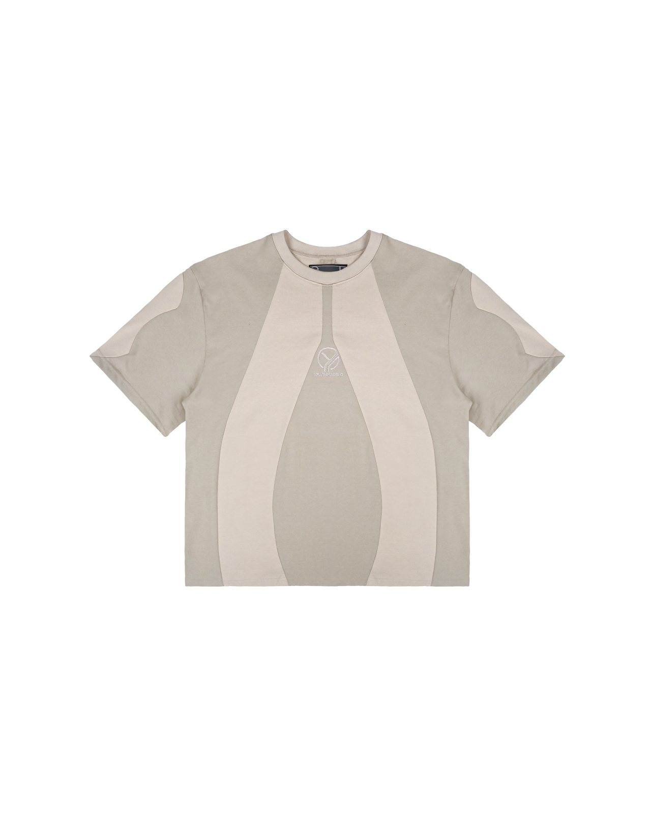 BINARY SPLIT T-SHIRT CREAM