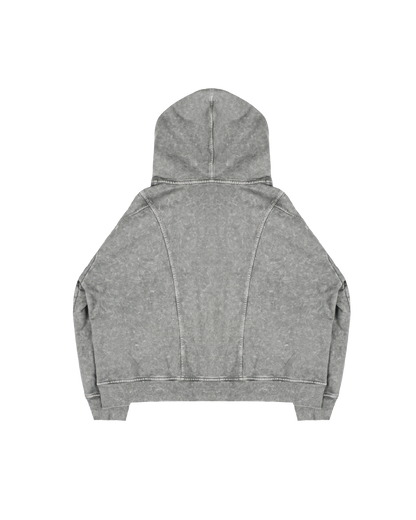 FUSION WASHED ZIP-JACKET GREY –